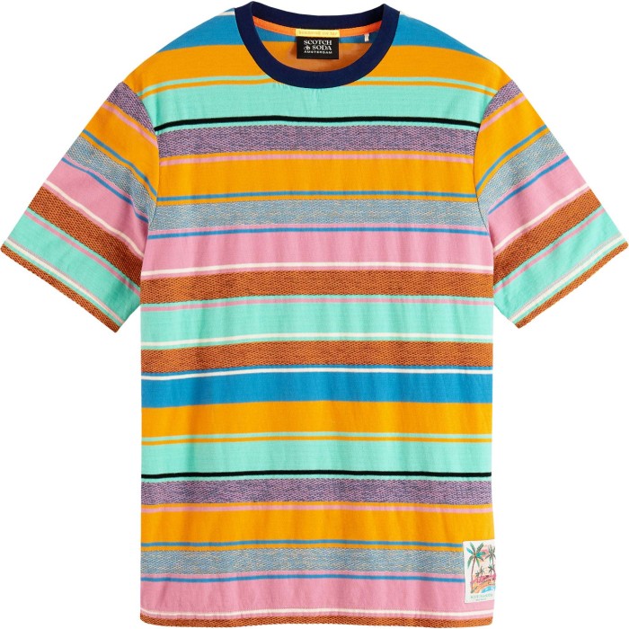 Structure striped crewneck jersey t combo b