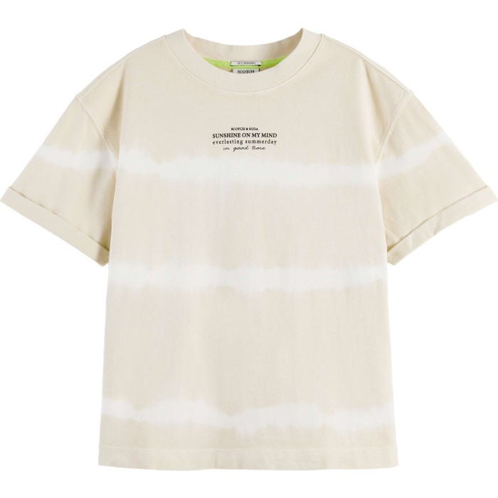 Loose-fit organic cotton t-shirt sand