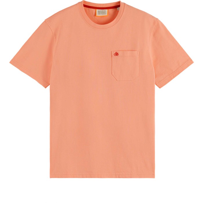Chest pocket jersey t-shirt coral reef