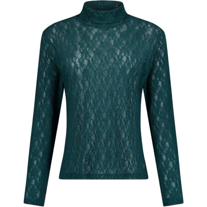 Reagan lace col top