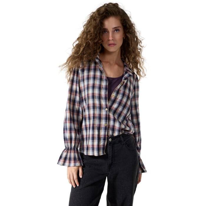 Blouse Aubergine Noir