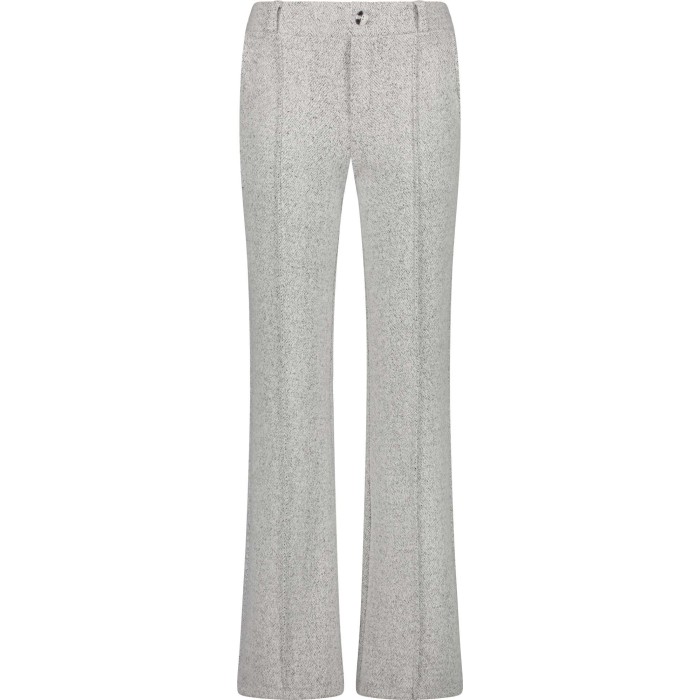 Trousers light grey melange