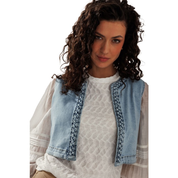 Gilet Light Blue Denim