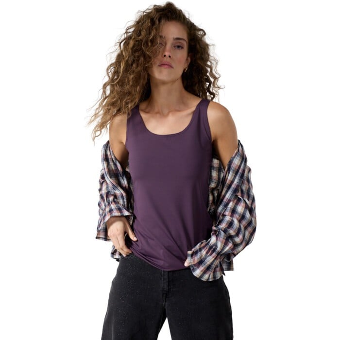Top Aubergine Noir