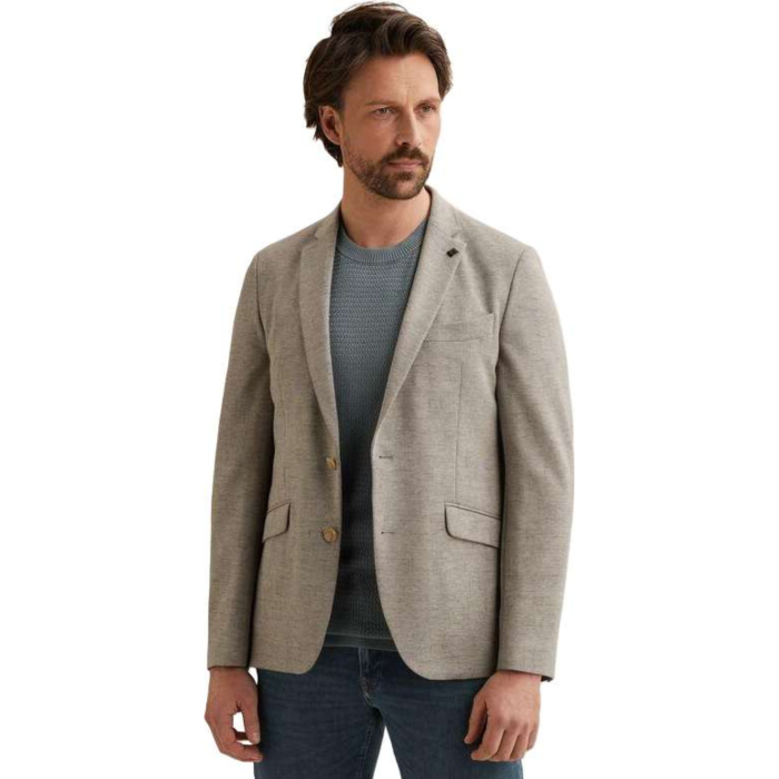 Blazer Scura Printed Structure Pure Cashmere