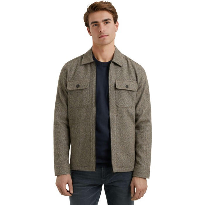 Long Sleeve Shirt Solid Brushed Mo Lead Gray