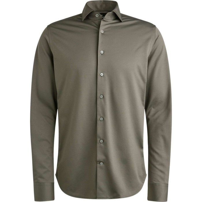 LONG SLEEVE SHIRT Tech Oxford Jers Gargoyle