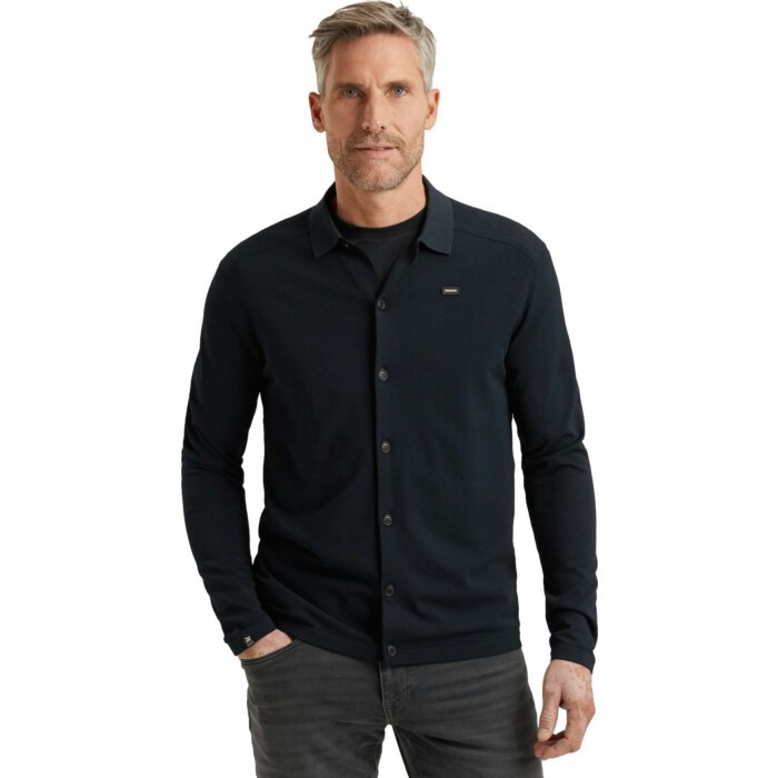Button jacket viscose blend Sky Captain