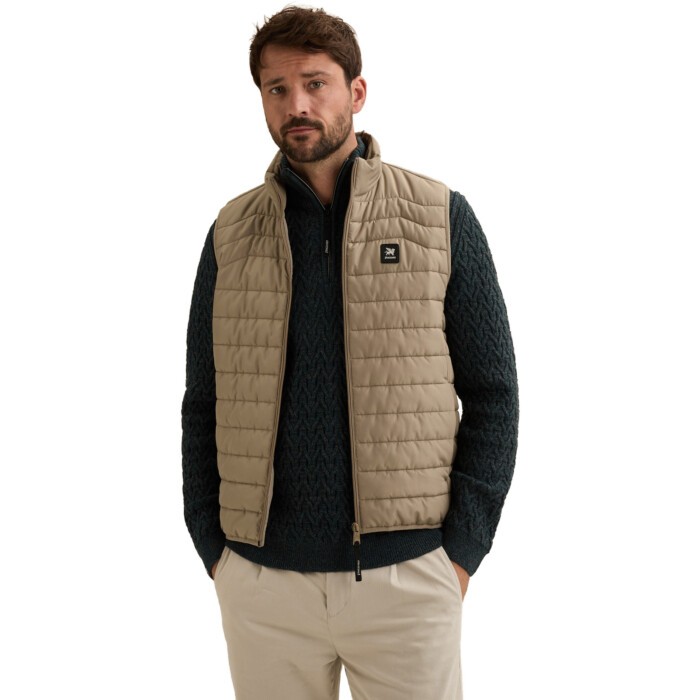 Bodywarmer TRACKOUT Ever-Rib Greige