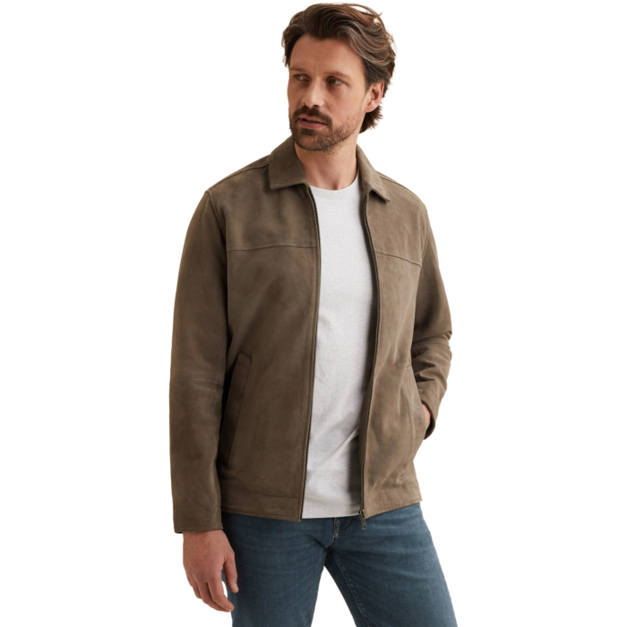 Zip jacket Suede Shirtjacket Bungee Cord
