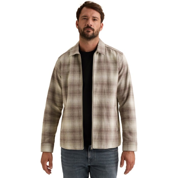 Long sleeve shirt Brushed structur Mourning Dove