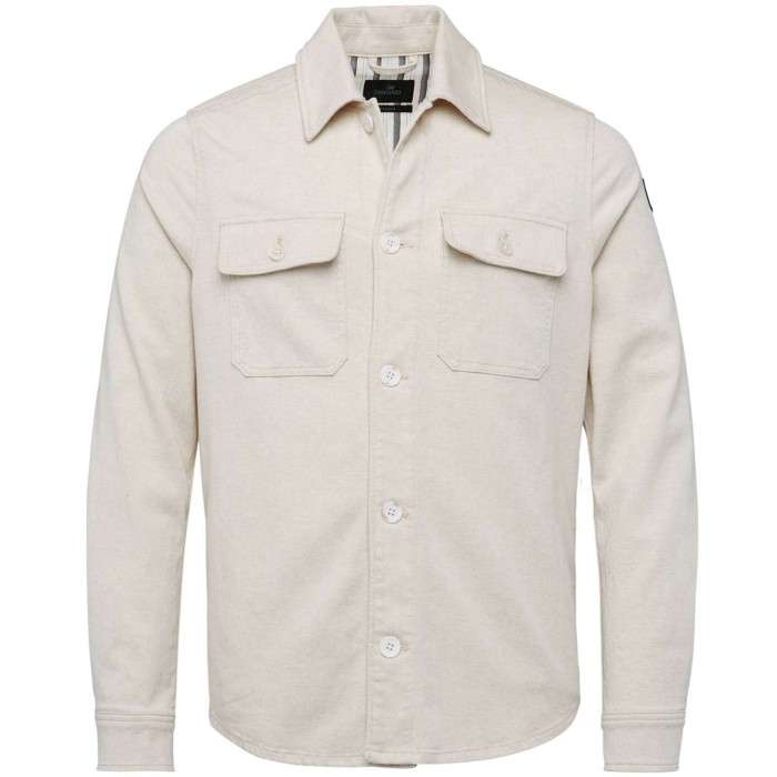 Long sleeve shirt cotton linen ten natural
