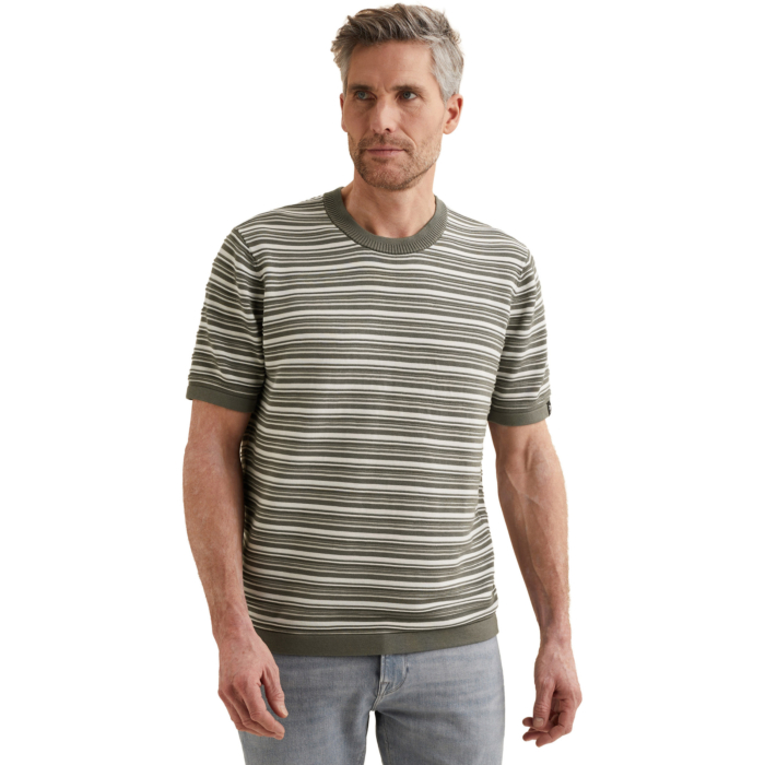 Short sleeve r-neck cotton modal s Mulled Basil