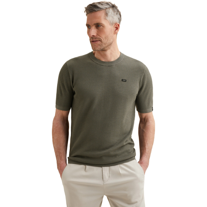 Short sleeve r-neck cotton modal Mulled Basil