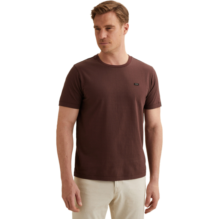 Short sleeve r-neck mercerised mel Catawba Grape