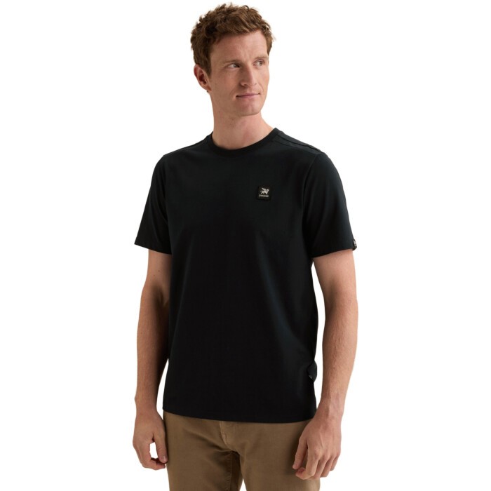 Short sleeve r-neck cotton elastan Sky Captain