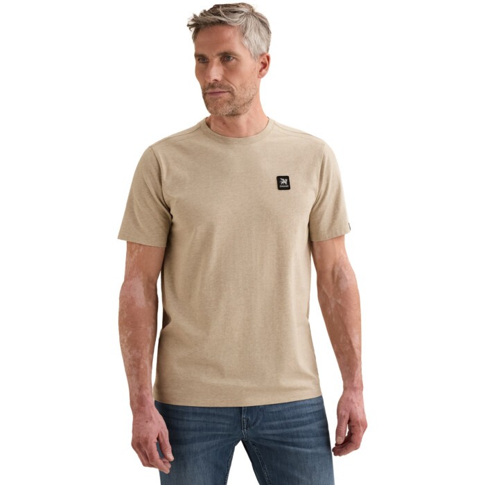 Short sleeve r-neck cotton elastan Silver Lining