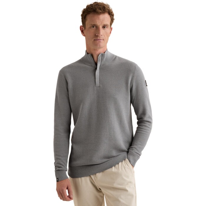 Half zip collar cotton modal moul Eventide