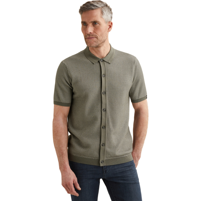Button jacket cotton modal Mulled Basil
