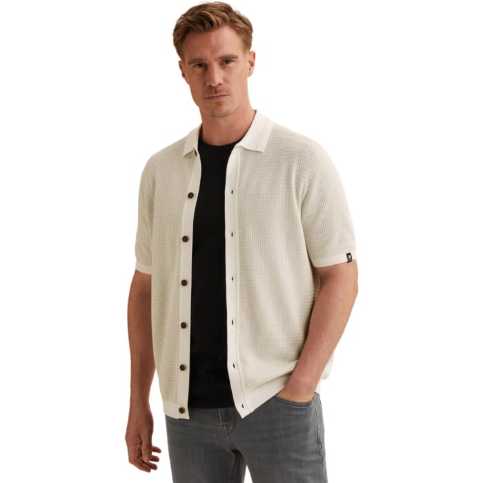 Button jacket cotton modal Cloud Dancer