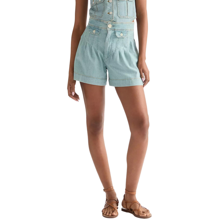 Country estate short pale denim