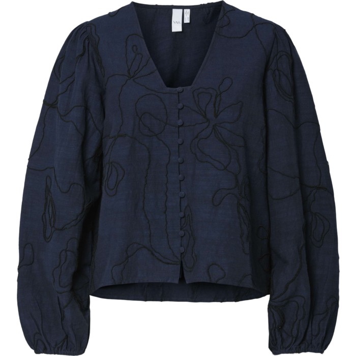 YASJETTA LS SHIRT Navy Blazer/Black de