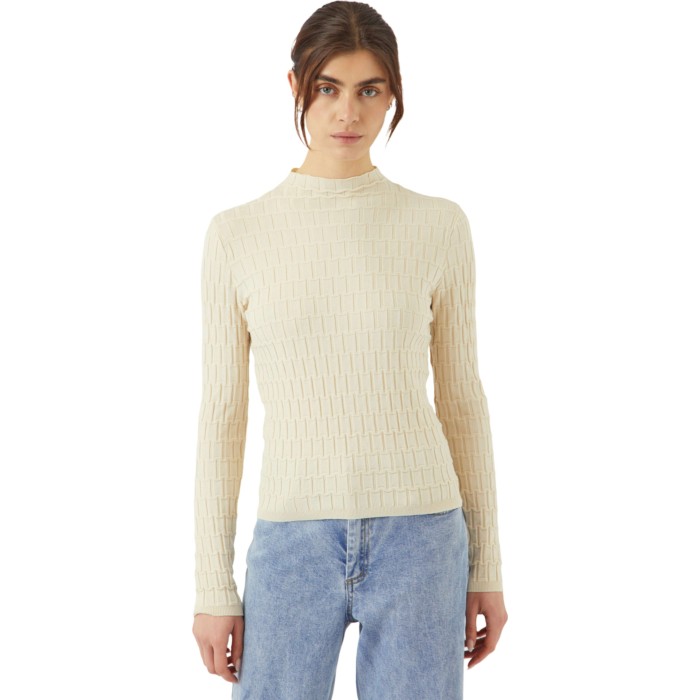YASTRIXO LS KNIT PULLOVER S. Birch