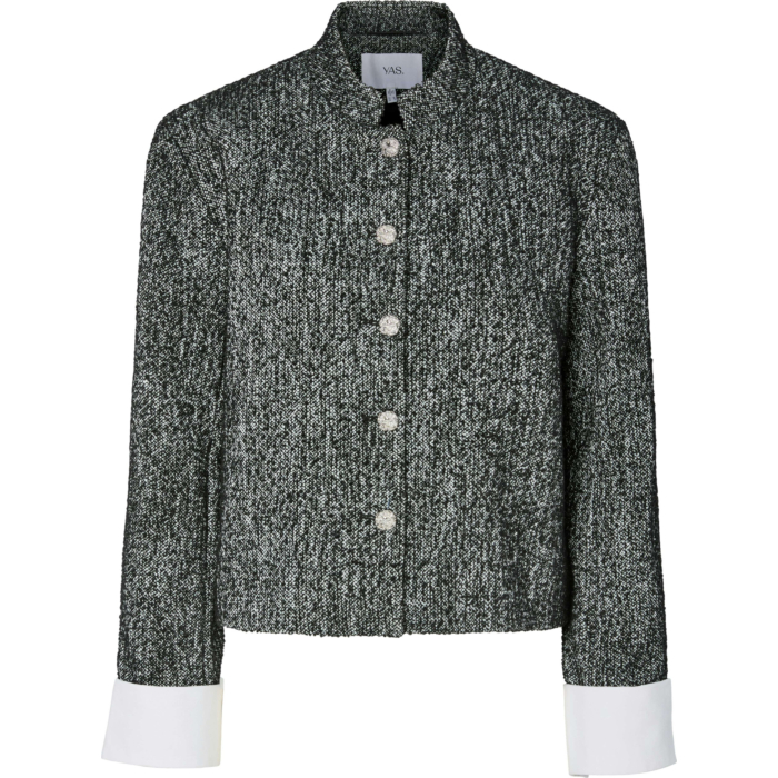 YASTORIVA LS JACKET Black/Grey melange