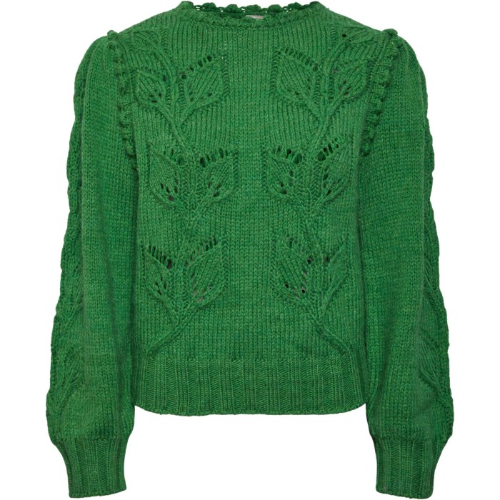 Forest ls knit pullover s. fern green