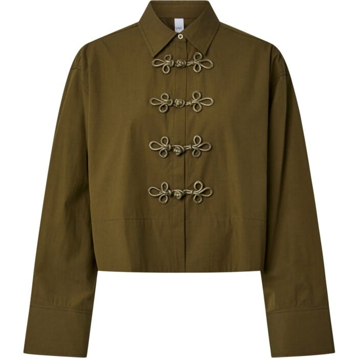YASLEEMA FROG LS SHIRT S. NOOS Dark Olive