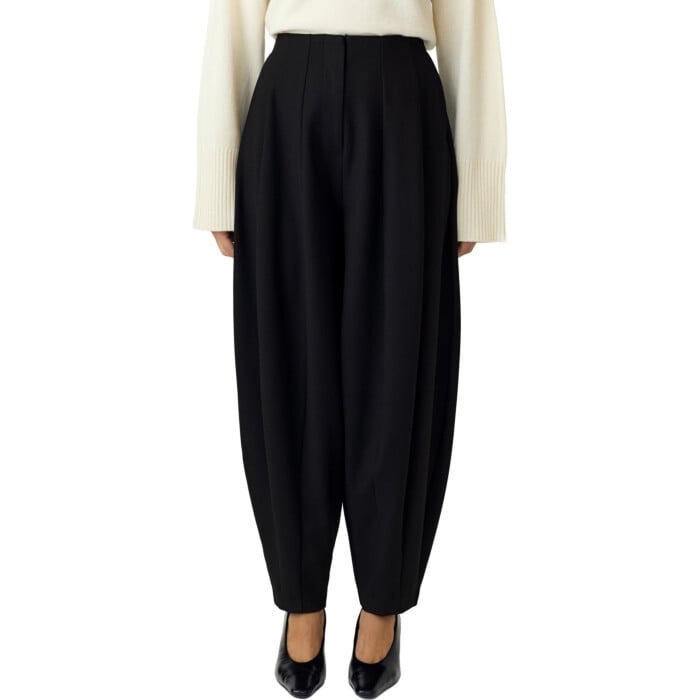 YASBAY HW BARREL BALLOON PANT S. Black