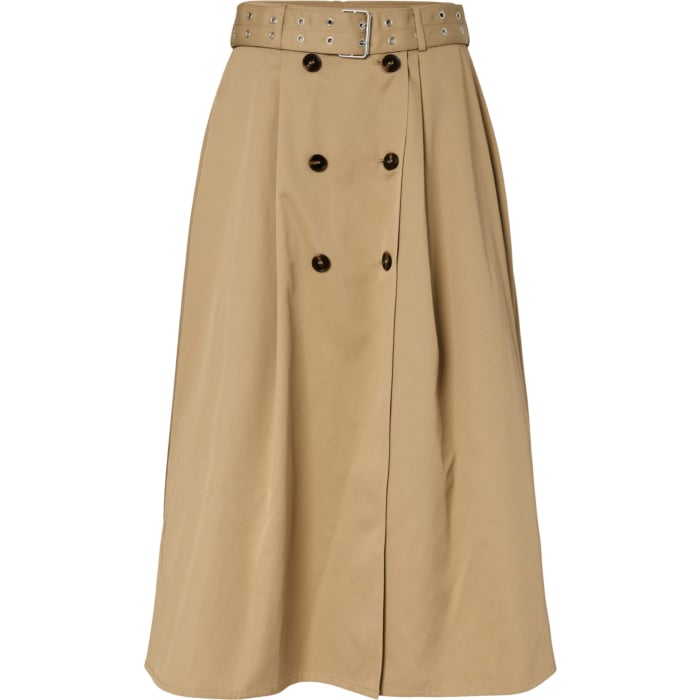 YASTIMALA HW LONG TRENCH SKIRT Incense