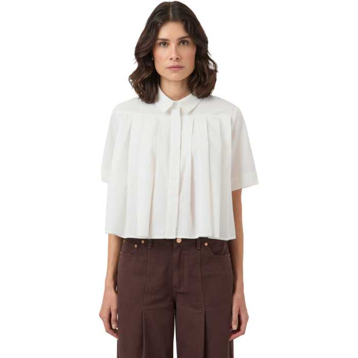 YASSKYMA SS SHORT SHIRT S. Star White