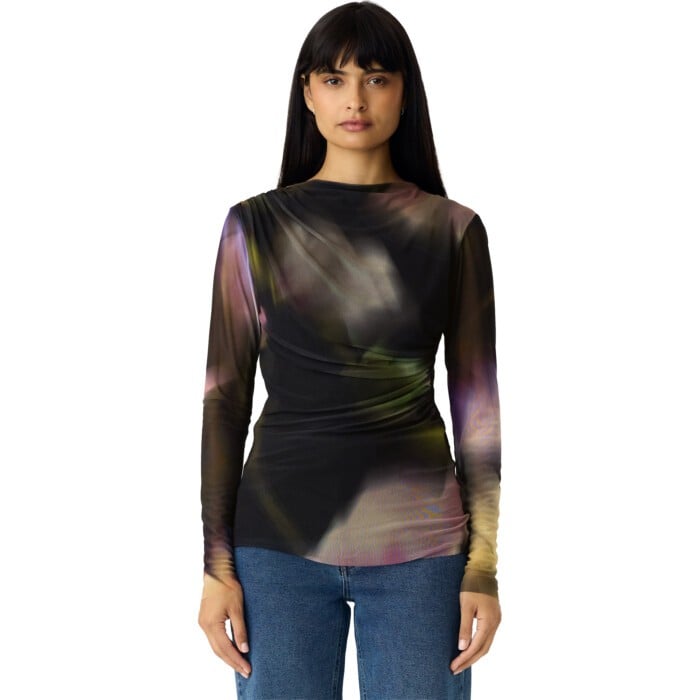 YASSHAMA LS MESH TOP NOOS Black/Shama print
