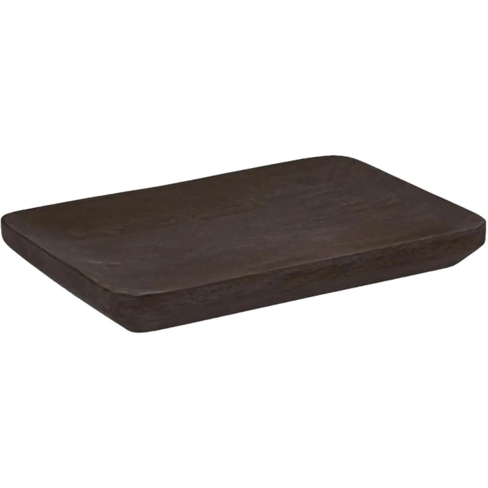 Serveerplateau van mangohout DARK BROWN