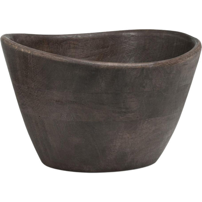 Schaaltje van mangohout DARK BROWN