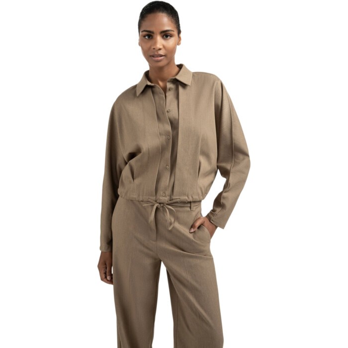 Blouse-jas met tailleplooien CAPERS MELANGE