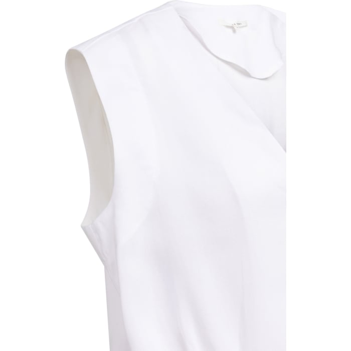 Mouwloze blouse PURE WHITE