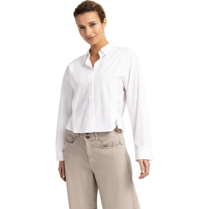 Poplin blouse PURE WHITE