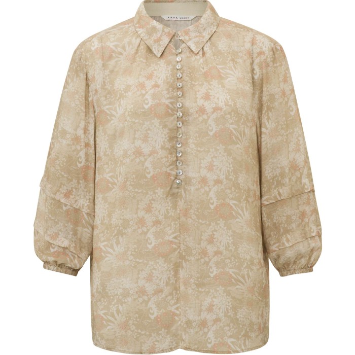 Blouse with floral print summer sand dessin