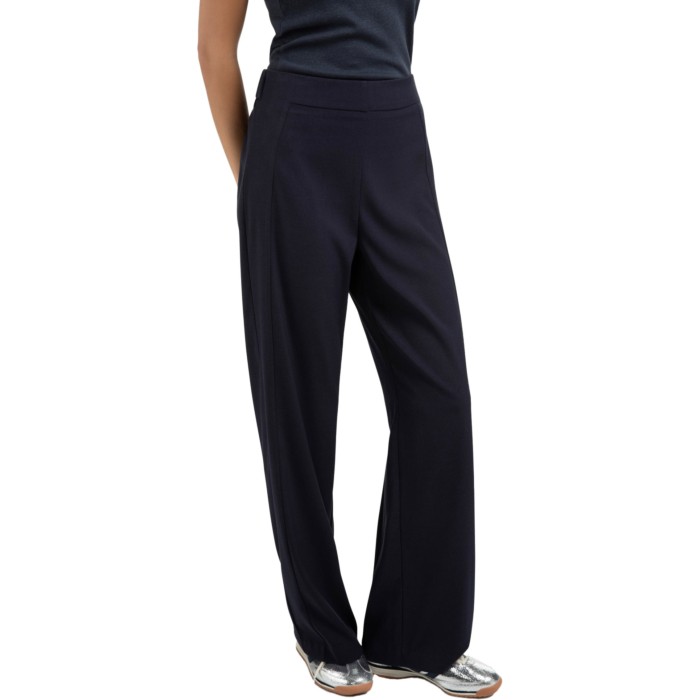 Geweven broek met naaddetails INKWELL BLUE