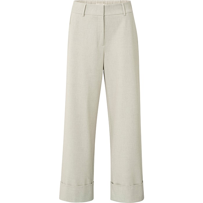Broek met omgeslagen zoom CLOUD GREY MELANGE