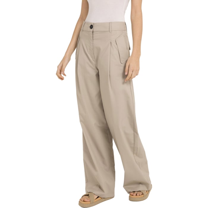 Cargobroek met wijde pijpen CROCKERY BROWN