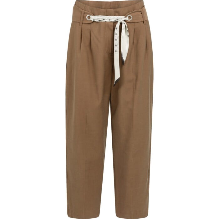 Broek met sjaalceintuur PARTRIDGE BROWN
