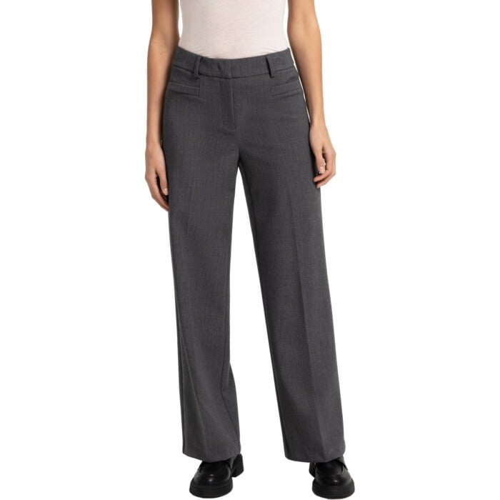 Pantalon met rechte pijpen ANTHRACITE MELANGE