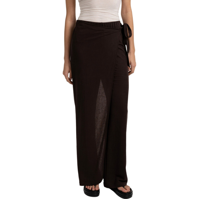 Broek met overslagdetail AUBERGINE PURPLE
