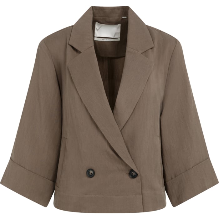 Blazer met kimonomouwen WASHED BROWN