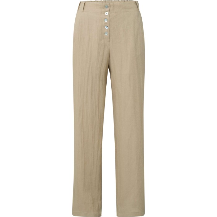 Trousers with buttons safari sand