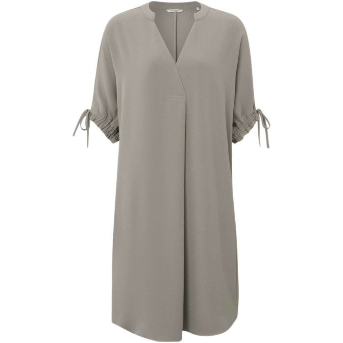 Dress with V-neck ARMY GREEN