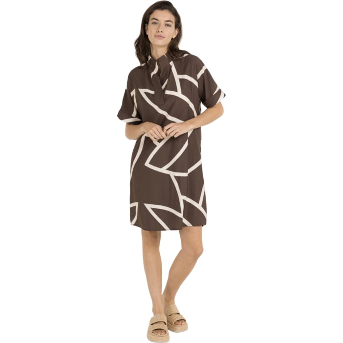 Jurk met grafische print CHOCOLATE MARTINI BR